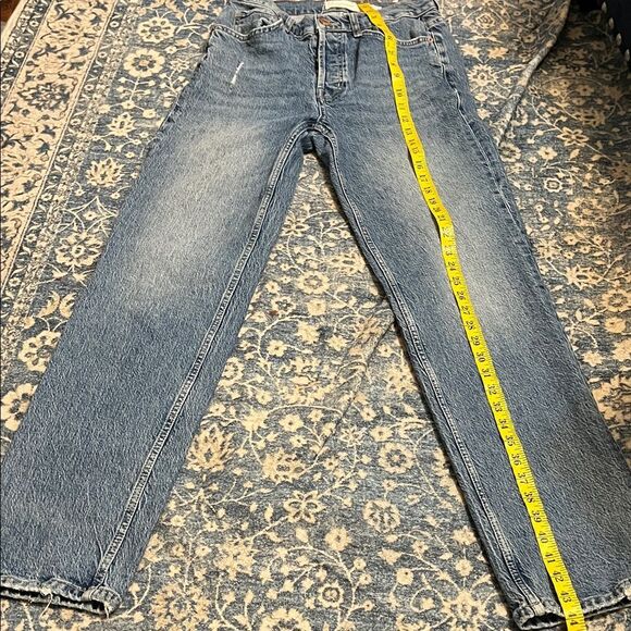 Anthropologie SWK See Worn Kept The Girlfriend Distressed Classic Denim Jeans - Picture 11 of 16